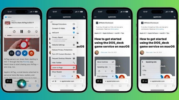 Các bước yêu cầu Siri đọc báo trên iPhone chạy iOS 17