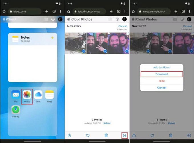 Sử dụng iCloud để chuyển ảnh từ iPhone sang Android