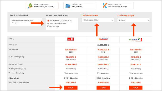 Bước 1 mua trả góp 007win.com nền tảng chơi game sòng bạc trực tuyến đáng tin cậy nhất qua công ty tài chính