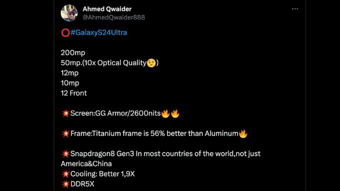 Tin đồn rò rỉ Galaxy S24 Ultra có thân máy cứng hơn