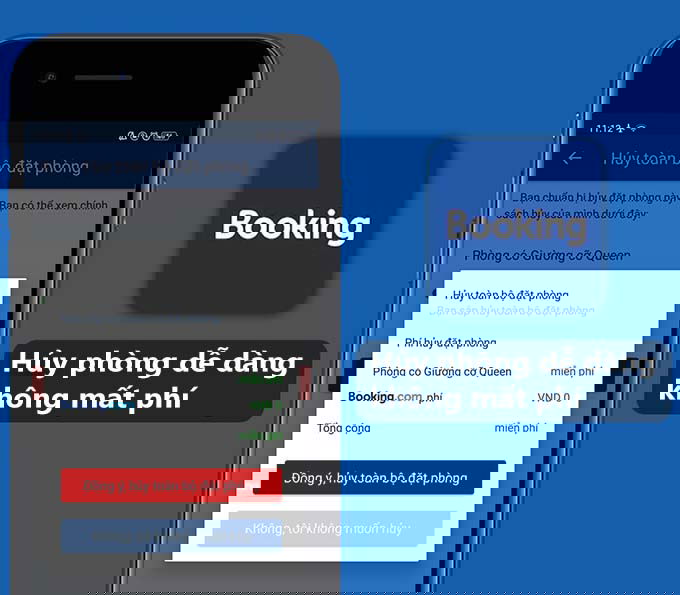 Huỷ phòng không mất phí với hầu hết các khách sạn