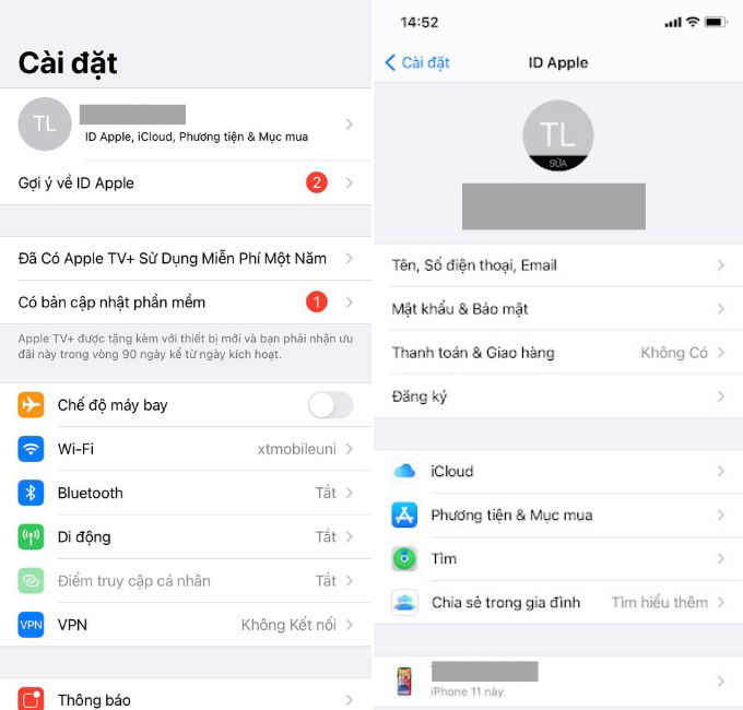 Kích hoạt tính năng trên Tìm iPhone
