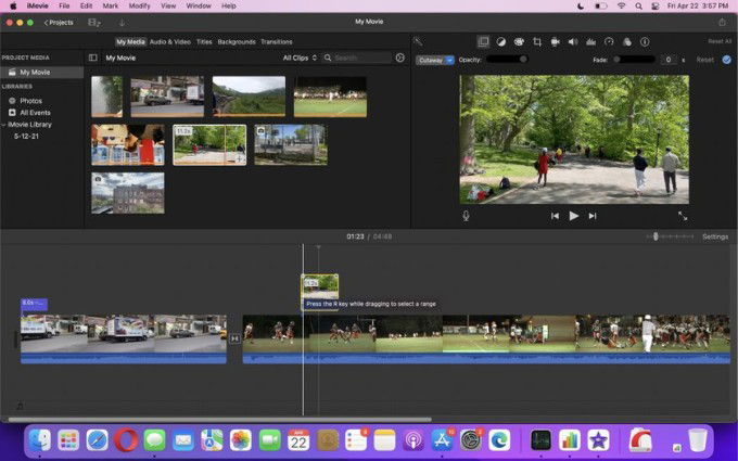 Phần mềm cắt video iMovie