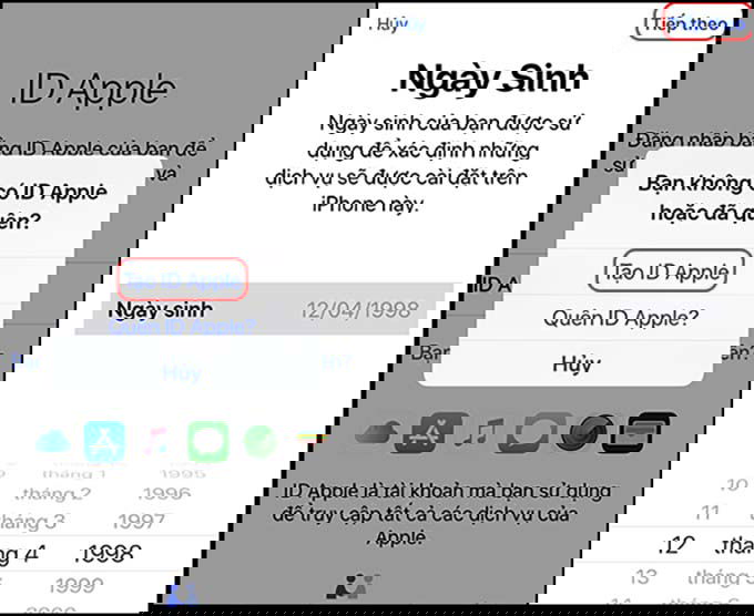 Hướng dẫn cách tạo tài khoản iCloud miễn phí trên iPhone, iPad