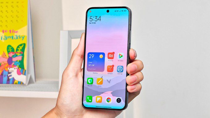 Màn hình Xiaomi 14 vô cùng sắc nét và sáng rõ