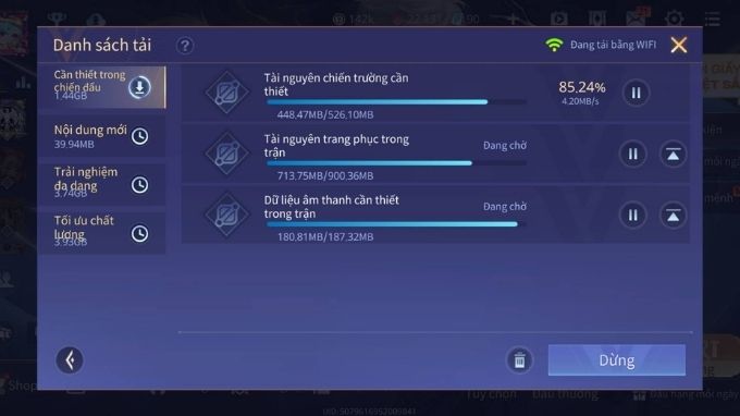 cách bật fps 120 trong Liên Quân mobile trên Android bước 2