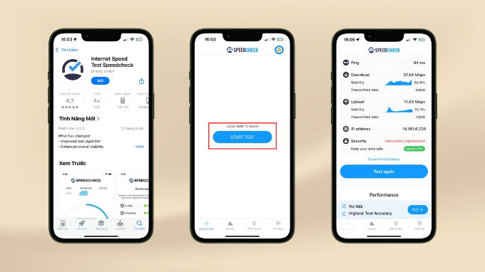Cách kiểm tra tốc độ WiFi trên điện thoại bằng SpeedCheck
