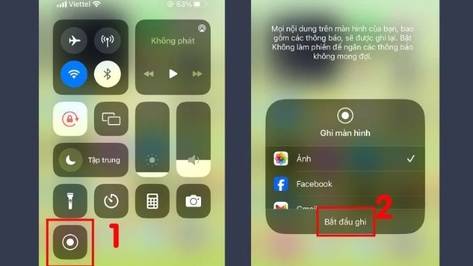 cách quay App 007Win hỗ trợ đa dạng nền tảng iPhone từ trung tâm điều khiển