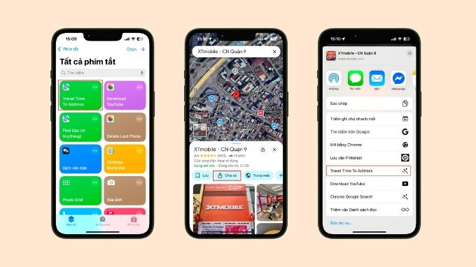Dễ dàng ước tính thời gian di chuyển với phím tắt Travel Time To Address