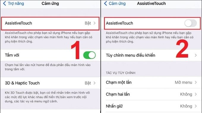 Sử dụng AssistiveTouch trên iPhone