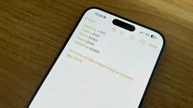 Ghi chú toán học (Math Note) chính là tính năng nổi bật nhất trong iOS 18