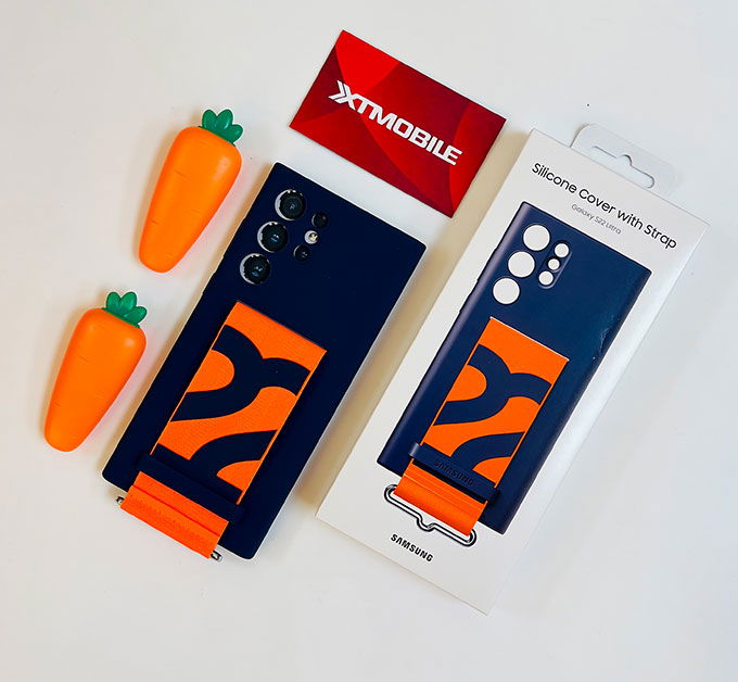 Ốp lưng Silicone kèm dây đeo 007Win nhà cái Galaxy S22 Ultra chính hãng fullbox