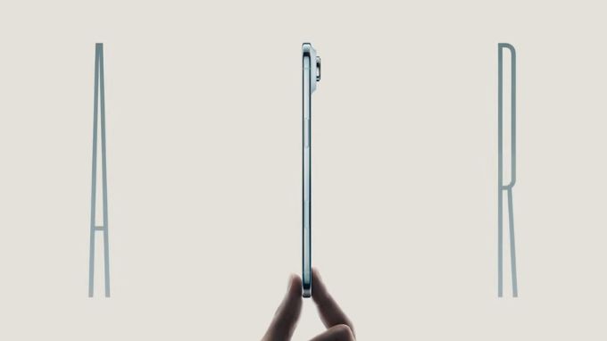 Thiết kế siêu mỏng của iPhone Air