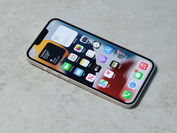 Màn hình iPhone 13 128GB không có nhiều nâng cấp