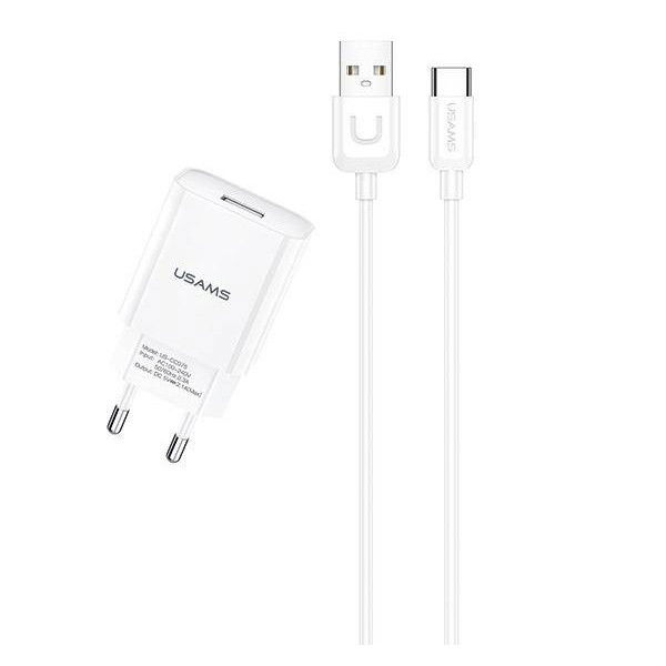 Bộ củ cáp sạc Usams T21 2.1A kèm cáp Lightning