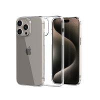 Ốp lưng cứng trong suốt Mipow Transparnet Case iPhone 15 Pro
