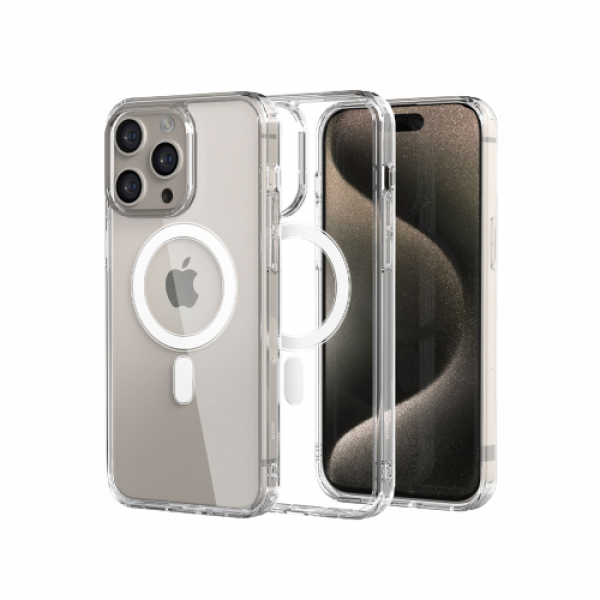 Ốp lưng Magsafe Mipow Transparent Case cho iPhone 15 Pro