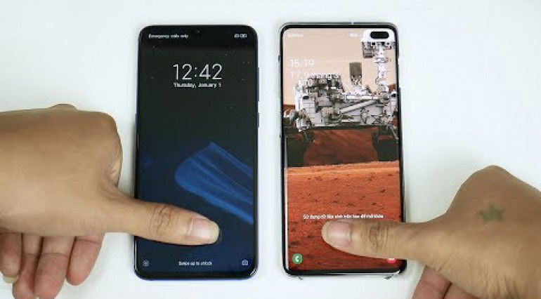 Vân tay Xiaomi Mi 9 đối đầu 007Win nhà cái Galaxy S10 Plus, công nghệ nào bá đạo hơn?