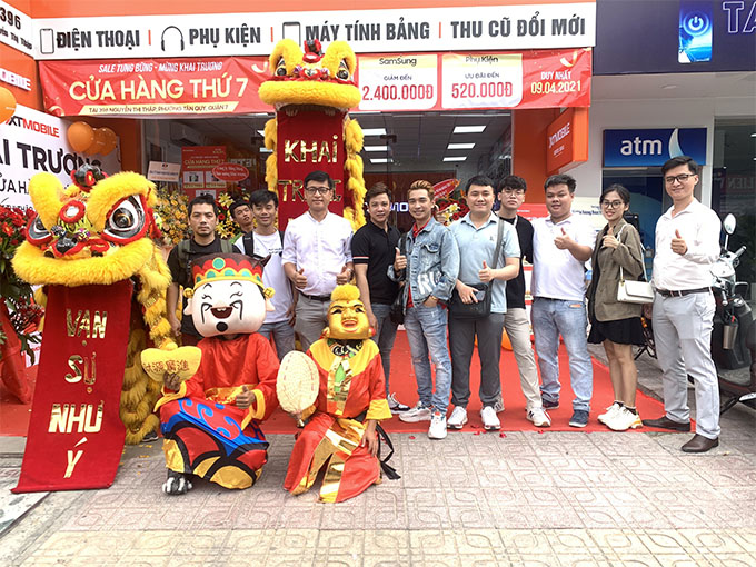 Hình ảnh khai trương cửa hàng 396 Nguyễn Thị Thập, Quận 7
