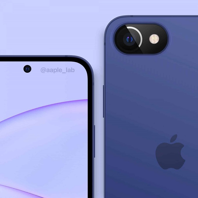 Màn hình đục lỗ và camera đơn