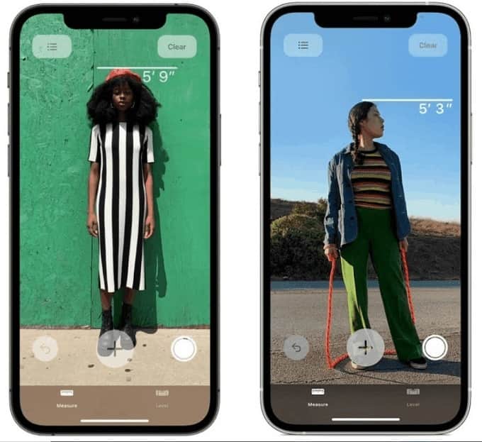 Đo chiều cao bằng iPhone 12 Pro