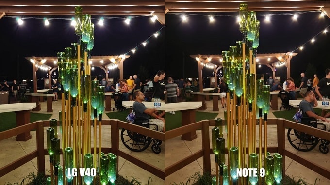 camera LG V40 ThinQ và Galaxy Note 9