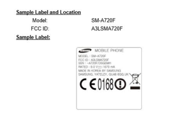 The-FCC-label-and-placement-for-the-Galaxy-A7-2017